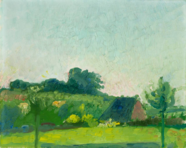 Cuno Amiet : Frühlingslandschaft, 1959