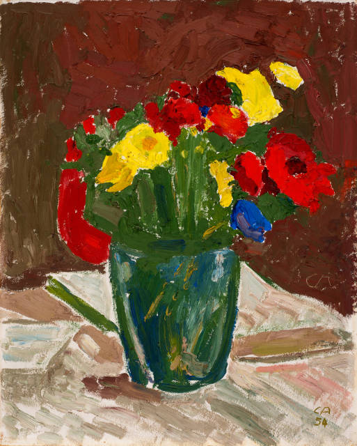 Cuno Amiet : Blumenstillleben, 1954