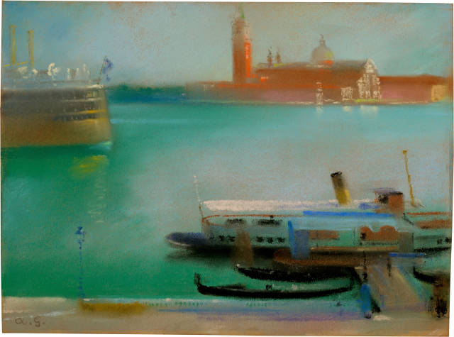 Augusto Giacometti : Blick auf San Giorgio, Venedig, 1935