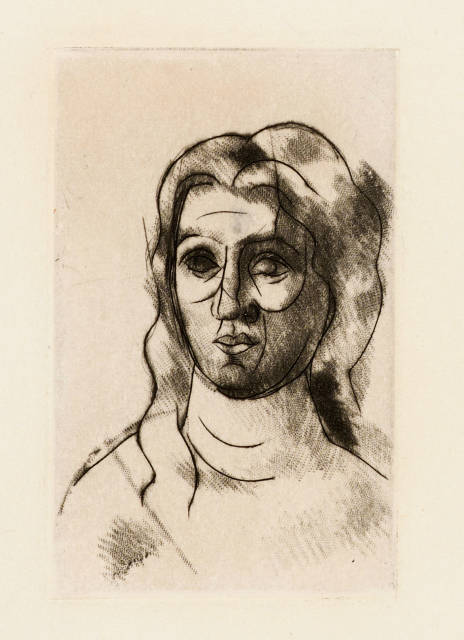 Pablo Picasso : Tête de femme, Paris, 1916 or late 1915