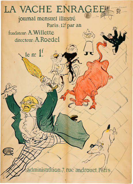 Henri de Toulouse-Lautrec  : La vache enragée , 1896