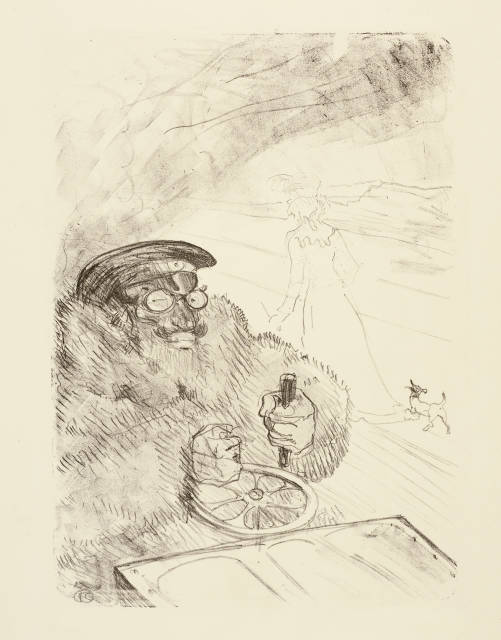 Henri de Toulouse-Lautrec : L'automobiliste, 1898
