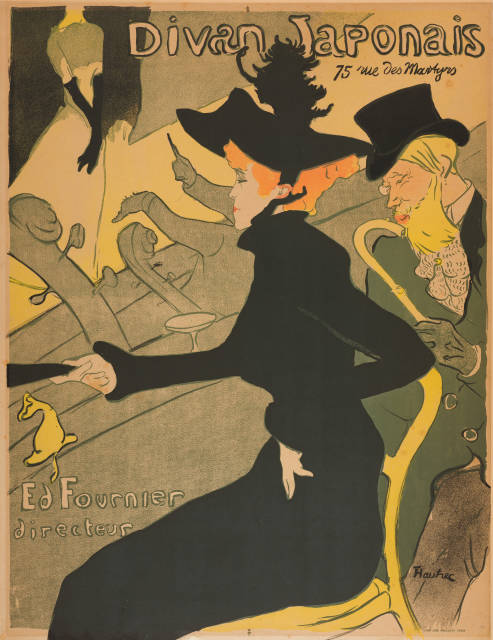 Henri de Toulouse-Lautrec : Divan Japonais, 1893