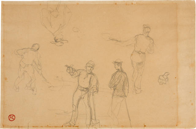 Henri de Toulouse-Lautrec : Les jardiniers, Circa 1879-1881