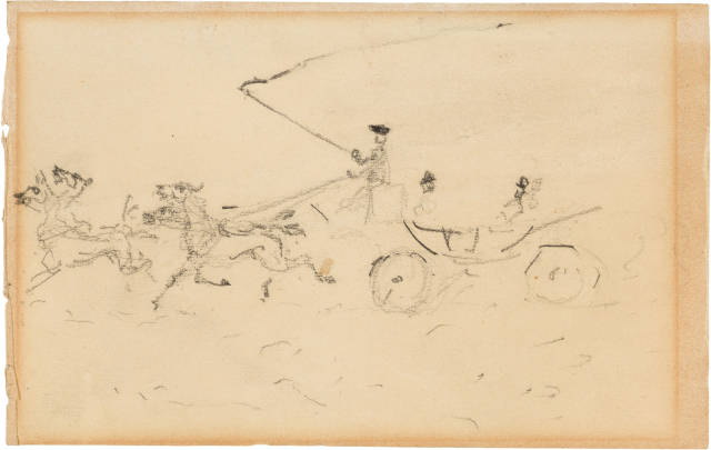 Henri de Toulouse-Lautrec : Chevaux et cavalier, Circa 1880/81
