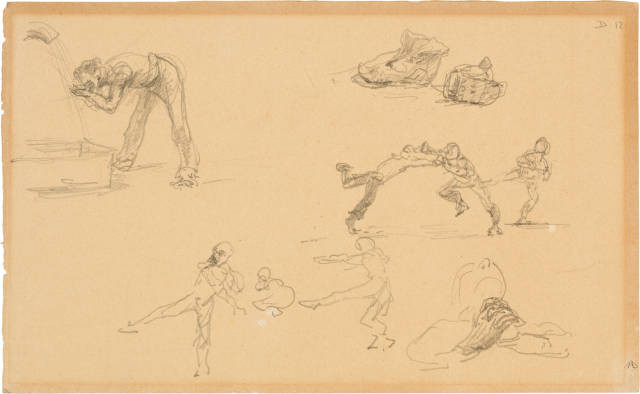 Henri de Toulouse-Lautrec : Homme à la fontaine, chaussures, ...,  