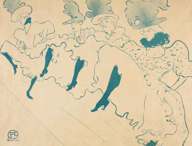 Henri de Toulouse-Lautrec : La troupe de Mademoiselle Églantine, 1896