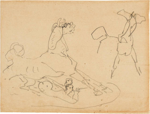 Henri de Toulouse-Lautrec : Femme désarçonnée, Circa 1880