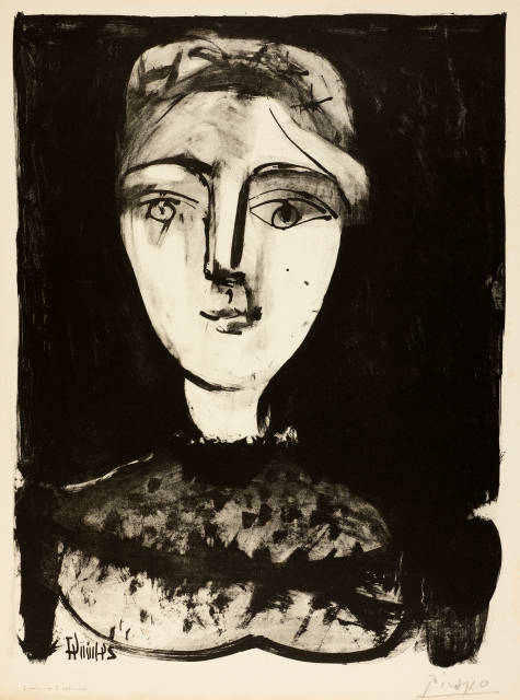 Pablo Picasso : Tête de jeune femme, 24 June 1947