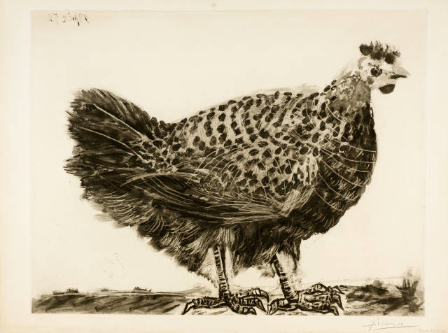 Pablo Picasso : La Poule, Paris, 23 June 1952