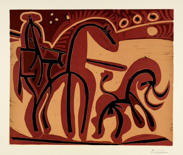 Pablo Picasso : Picador et taureau, Cannes, 5/6 September 1959