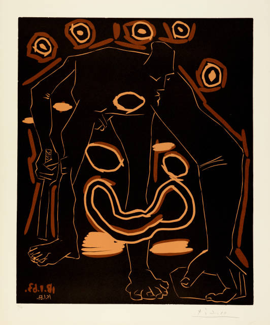 Pablo Picasso : L'homme au bâton, Mougins, 14-26 January 1963