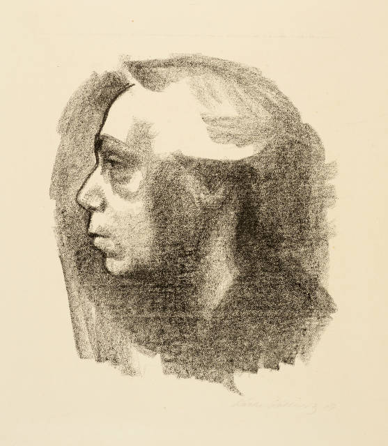 Käthe Kollwitz  : Selbstbildnis , Before mid-May 1919