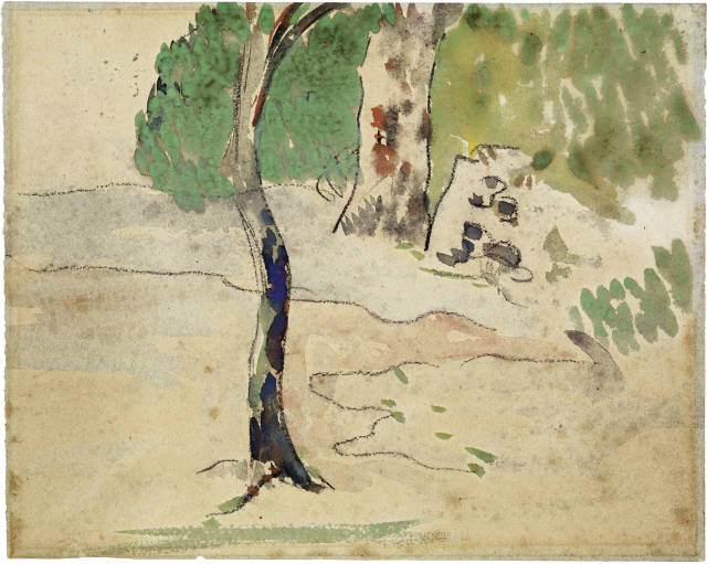 Paul Gauguin : Cours d'eau sous les arbres, Martinique (..., Circa 1887