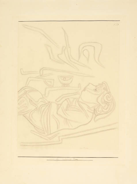 Paul Klee : Ruhende Frau, 4 December 1924. Work number 1924.109