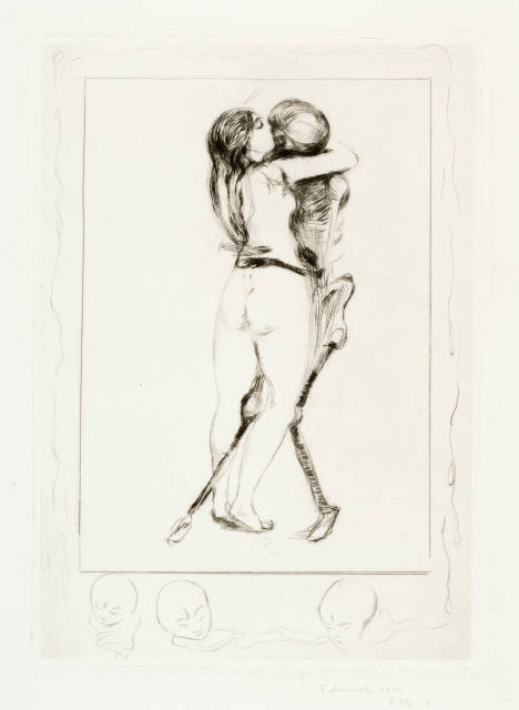 Edvard Munch : Der Tod und das Weib - Death and the Woman, 1894