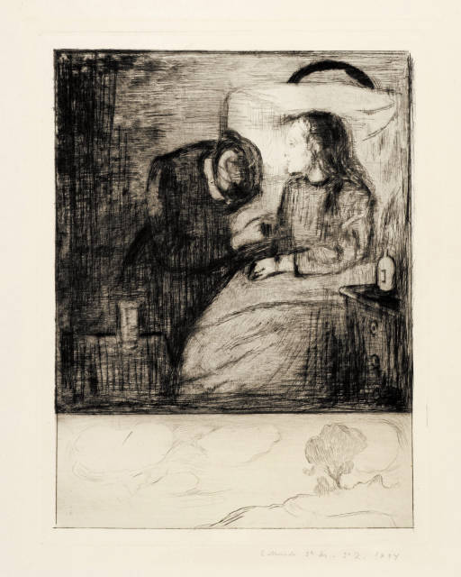 Edvard Munch : Das kranke Kind - The Sick Child, 1894