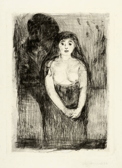 Edvard Munch : Modellstudie - Study of a Model, 1894