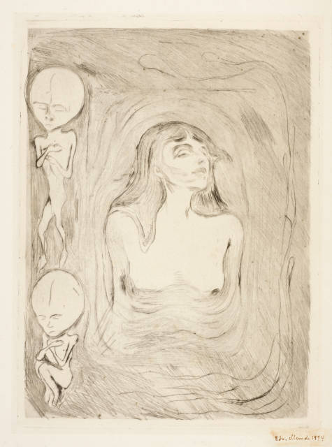 Edvard Munch : Madonna - Woman Making Love, 1894