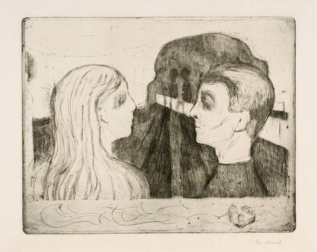 Edvard Munch : Anziehung II - Attraction II, 1895