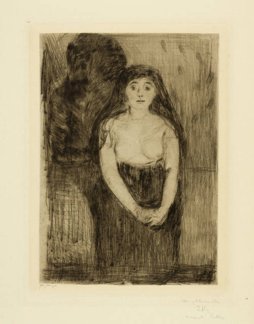Edvard Munch : Modellstudie - Study of a Model, 1894