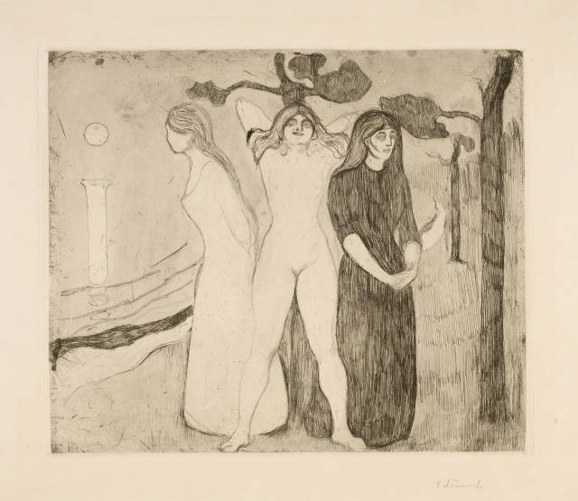 Edvard Munch : Das Weib II - The Woman II, 1895