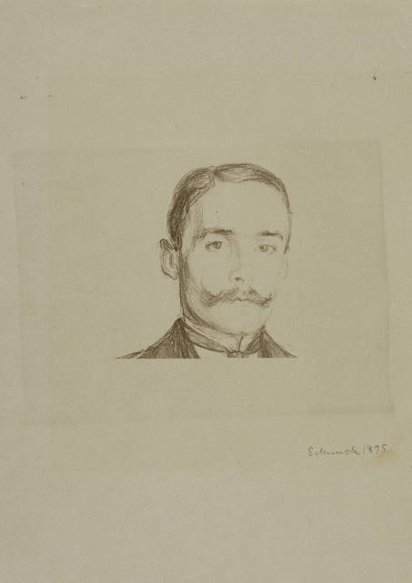 Edvard Munch : Harry Graf Kessler I, 1895