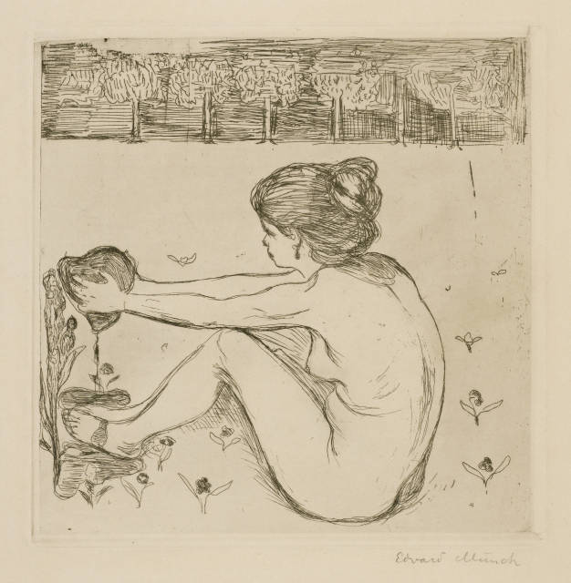 Edvard Munch : Das Weib und das Herz - The Woman and the ..., 1896