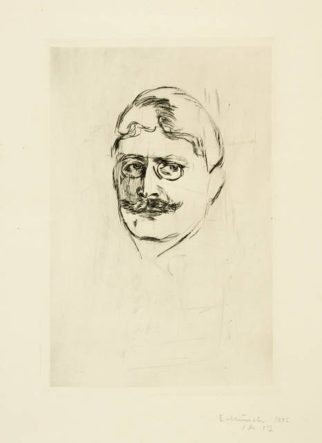 Edvard Munch : Knut Hamsun, 1896