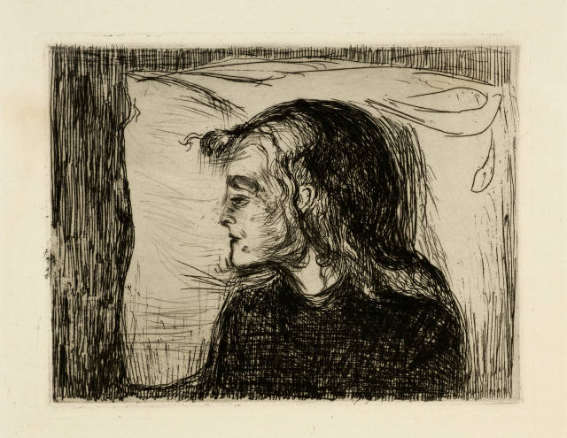 Edvard Munch : Das kranke Kind - The Sick Child, 1896