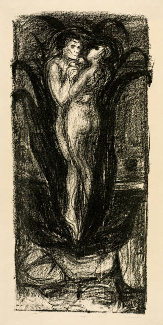 Edvard Munch : Die Blume der Liebe - The Flower of Love, 1896