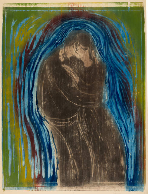 Edvard Munch  : Der Kuss II - The Kiss II , 1897