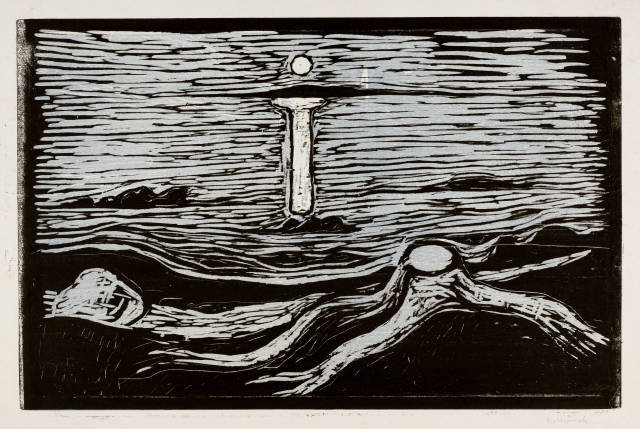 Edvard Munch : Meereslandschaft - Mystical Shore, 1897