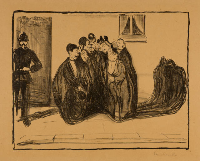 Edvard Munch : Der Dank an die Gesellschaft - Farewell ..., 1898-1899