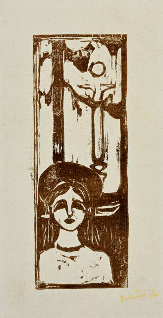 Edvard Munch : Frau im Mondschein. Die Stimme - Woman in ..., 1898