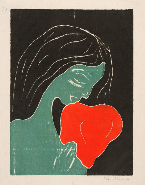 Edvard Munch  : Das Herz - The Heart , 1898-1899