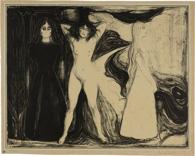 Edvard Munch : Das Weib - Woman, 1899