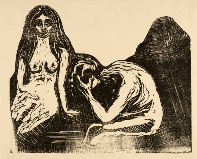 Edvard Munch : Mann und Frau - Man and Woman, 1899