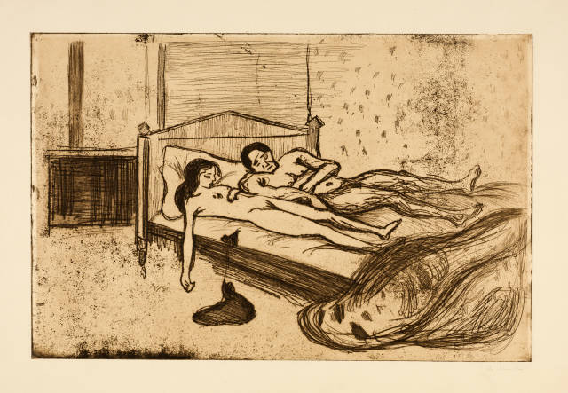 Edvard Munch : Doppelter Selbstmord - Double Suicide, 1901