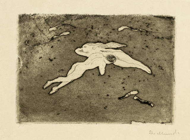 Edvard Munch : Begegnung im Weltall - Encounter in Space, 1902