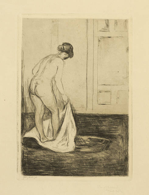Edvard Munch : Badende Frau - Woman Taking a Bath, 1902
