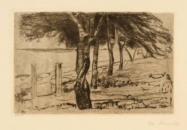 Edvard Munch : Strandlandschaft - Beach Landscape, 1902