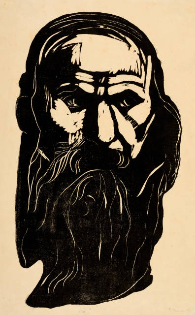 Edvard Munch : Kopf eines alten Mannes - Head of an Old Man, 1902