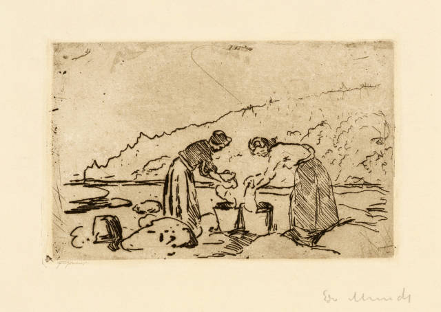 Edvard Munch : Wäscherinnen am Strand - Washerwomen on the ..., 1903