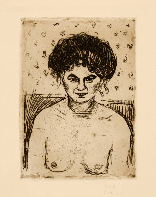 Edvard Munch : Bordellmädchen - Prostitute, 1904
