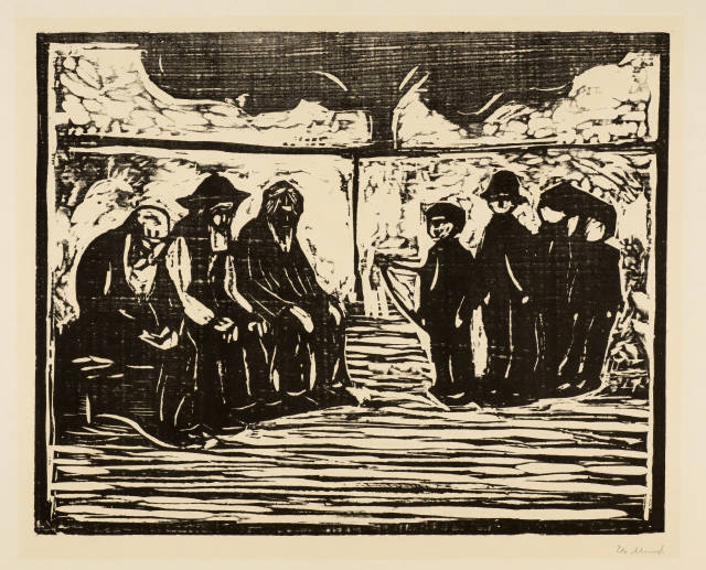 Edvard Munch : Alte Männer und Knaben - Old Men and Boys, 1905