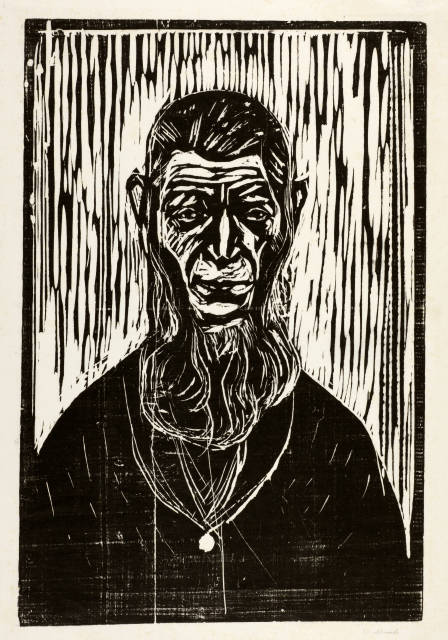 Edvard Munch : Der Urmensch - Primitive Man, 1905