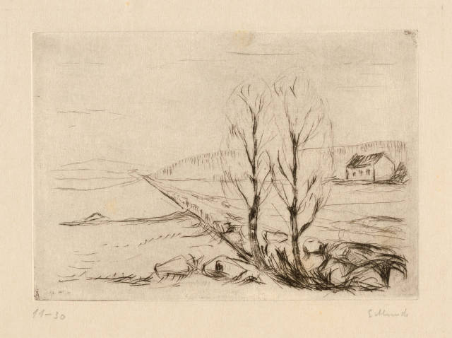 Edvard Munch : Norwegische Landschaft - Norwegian Landscape, 1908