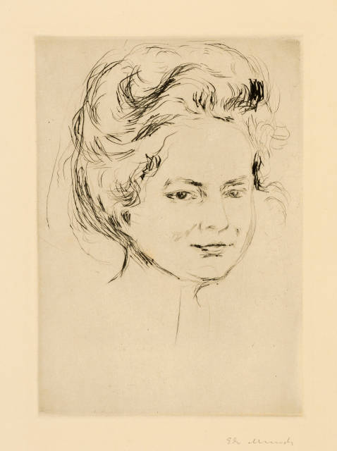 Edvard Munch : Frauenbildnis. Fräulein Harder - Woman's ..., 1908