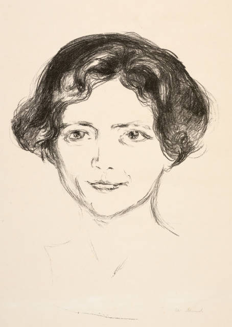 Edvard Munch : Edith Rode, 1908-1909